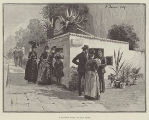 En blomsterbutik i San Remo